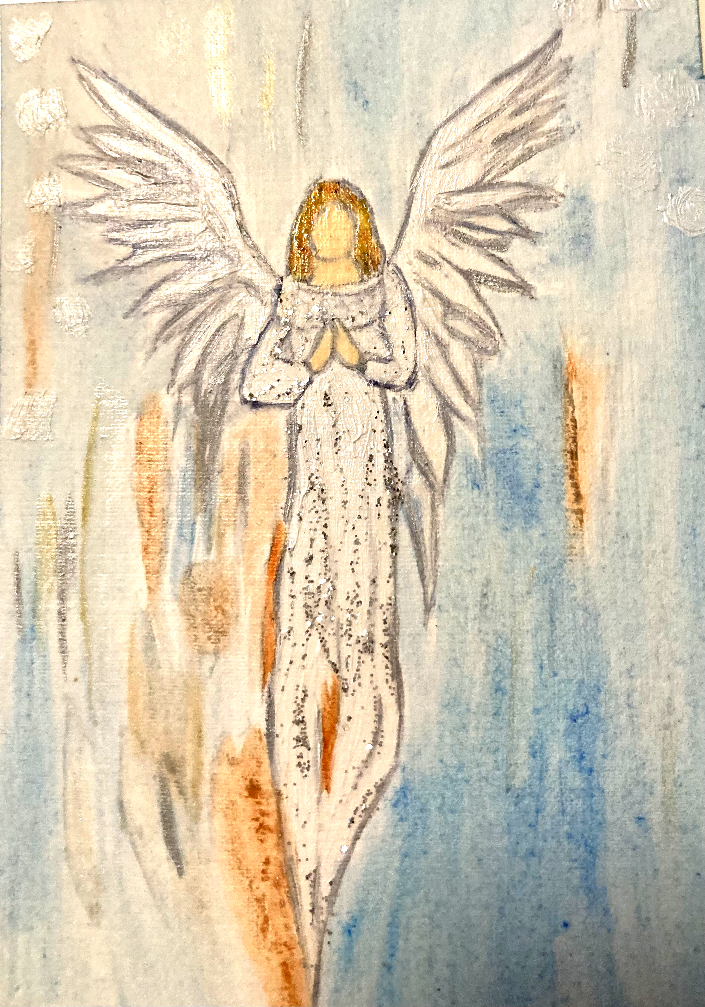 „Engel I“ 
Malblock 8,5x12cm