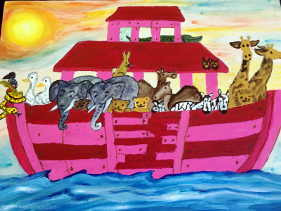 Arche Noah Leinwand 30x40cm