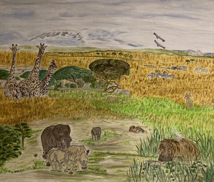 Safari Leinwand 80x100cm